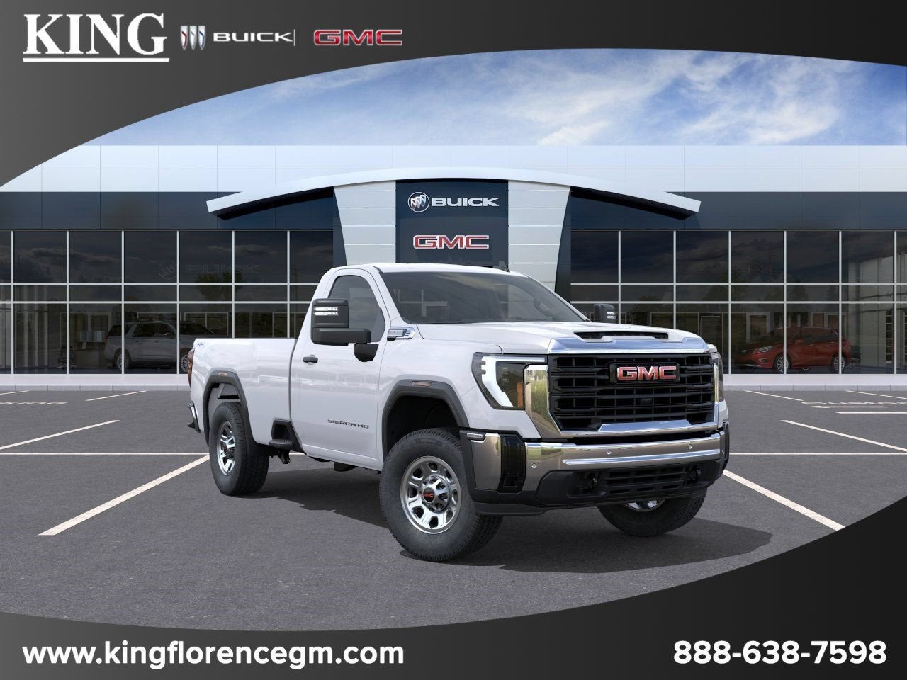 2026 GMC Sierra 2500 HD Pro in Summit White — front three-quarter view