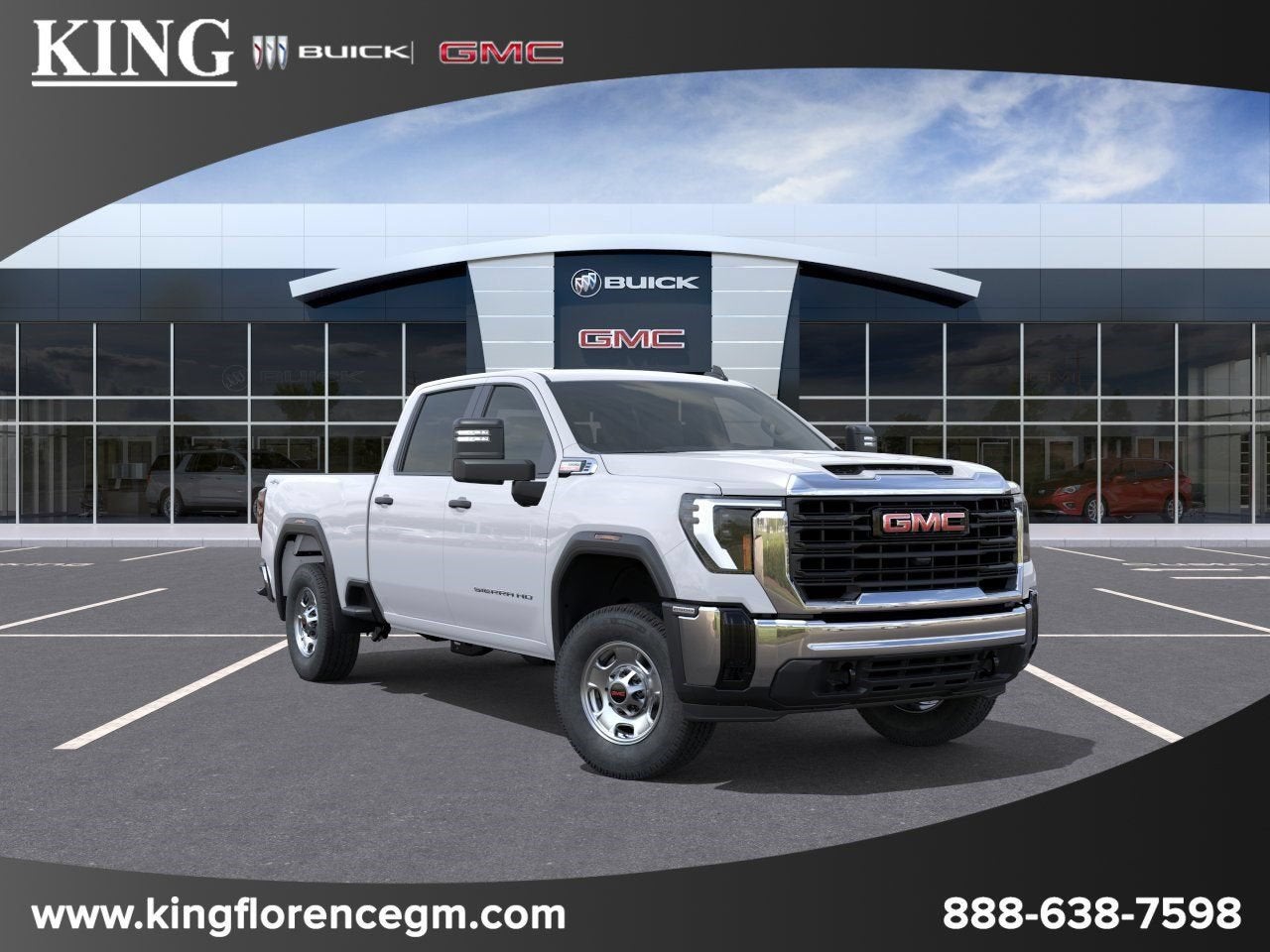 2026 GMC Sierra 2500 HD Pro in Summit White — front three-quarter view