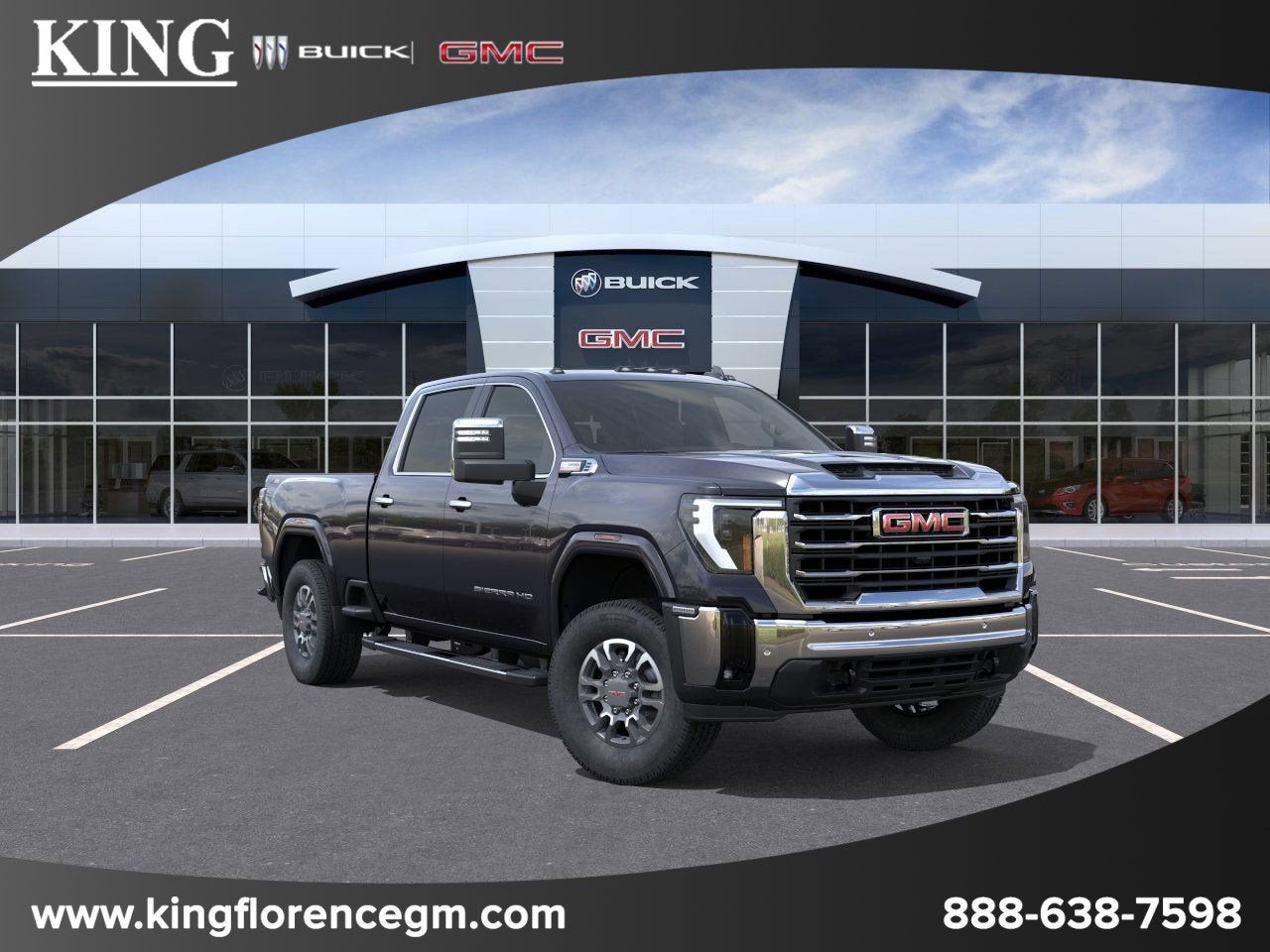2026 GMC Sierra 2500 HD SLT in Titanium Rush Metallic — front three-quarter view