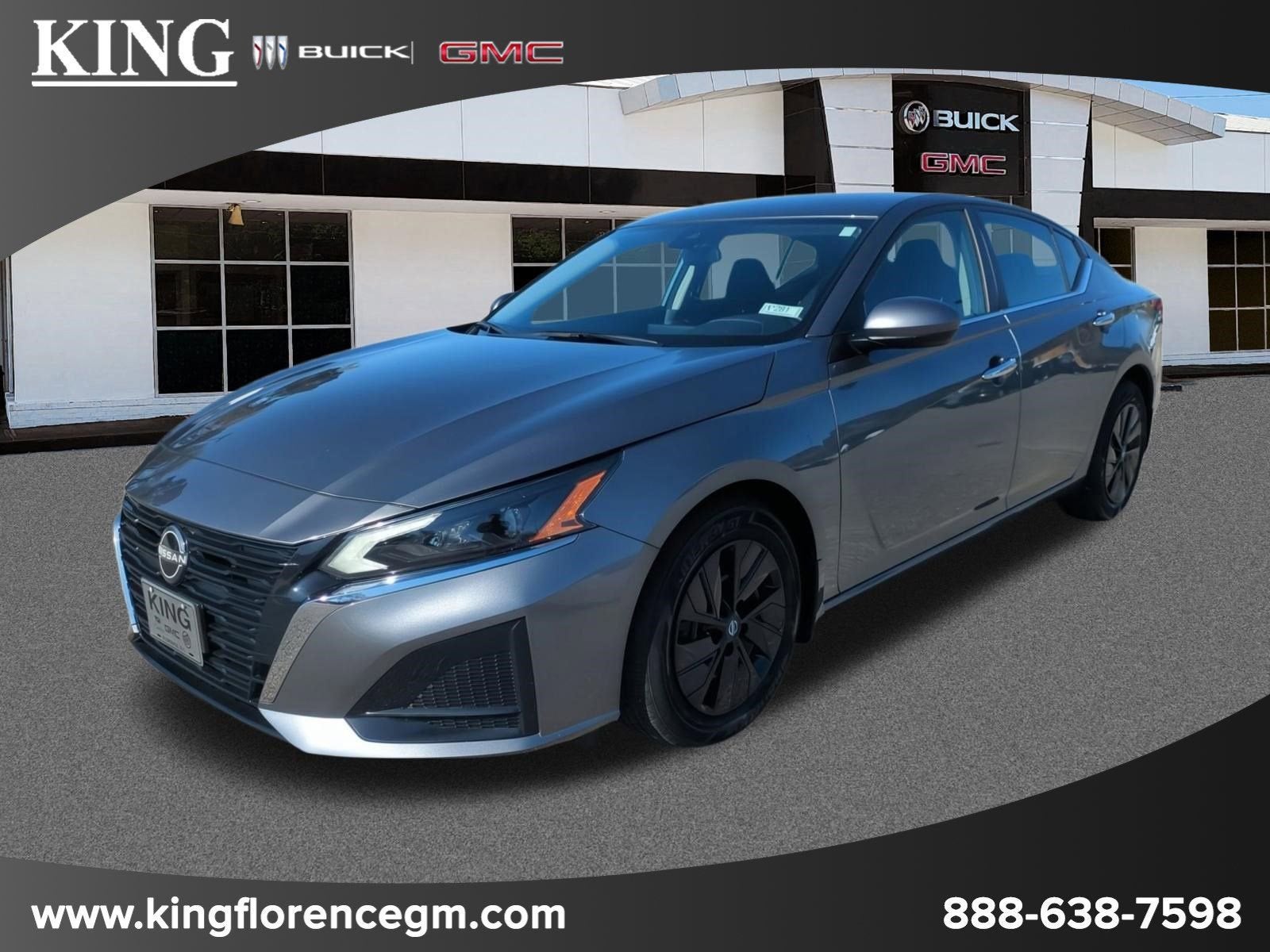 2023 Nissan Altima S FWD in Gray — front three-quarter view