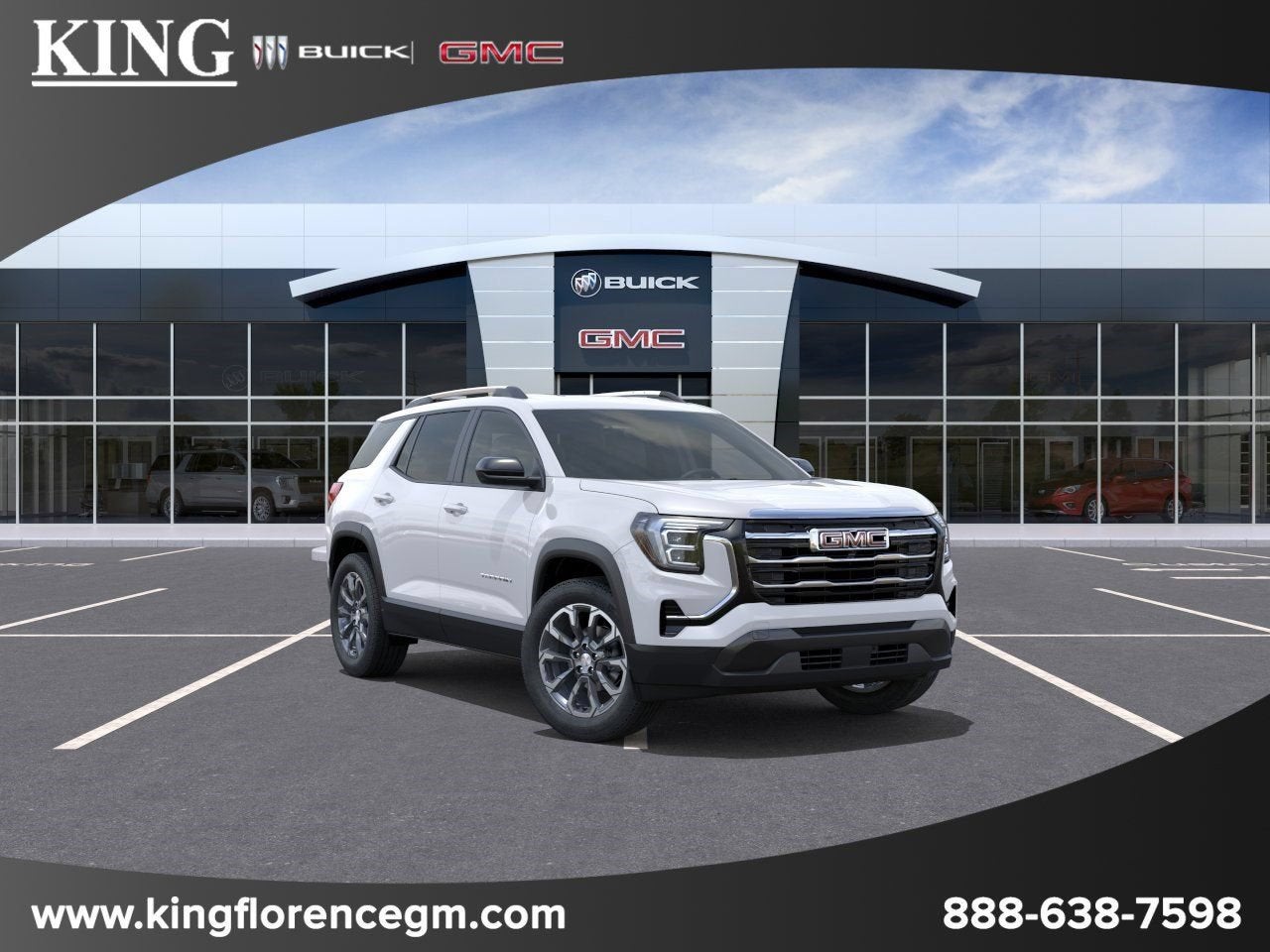 2027 GMC Terrain FWD Elevation in Summit White — front three-quarter view