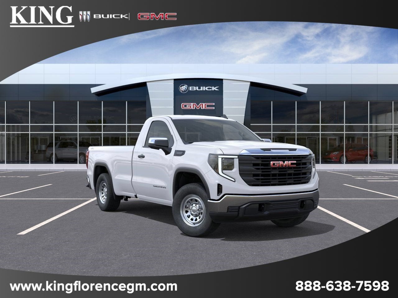 2026 GMC Sierra 1500 Pro in Summit White — front three-quarter view
