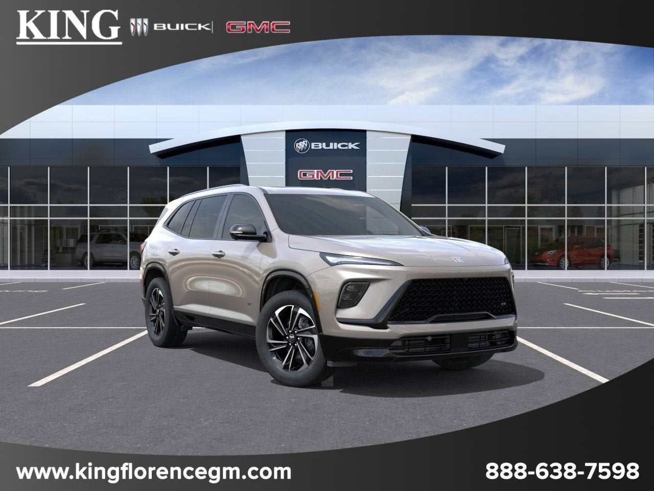 2026 Buick Enclave Sport Touring in Stone Metallic — front three-quarter view