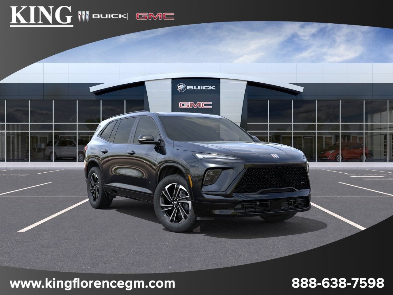 2026 Buick Enclave Sport Touring in Ebony Twilight Metallic — front three-quarter view