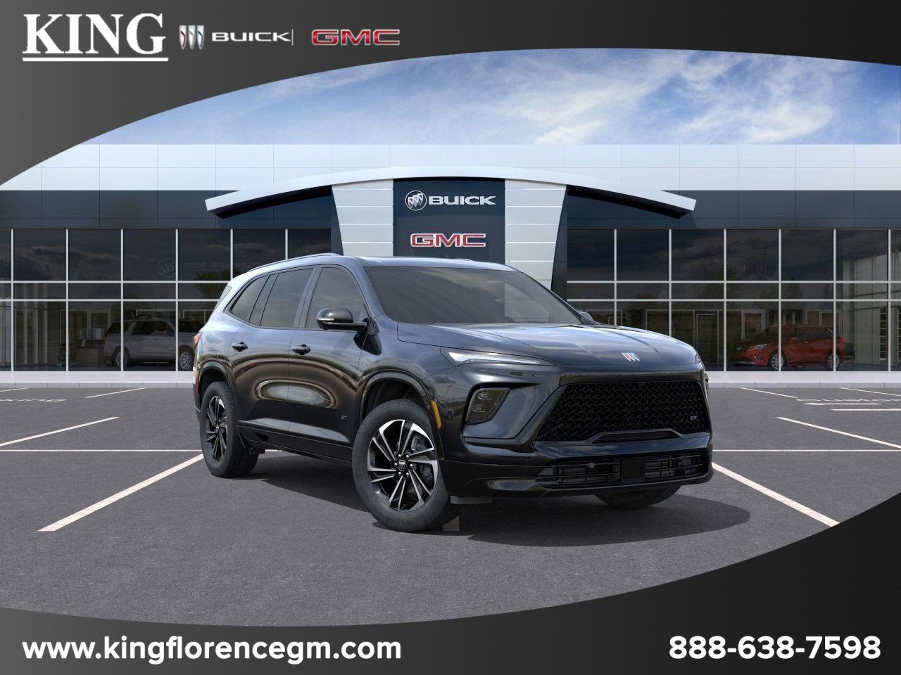 2026 Buick Enclave Sport Touring in Ebony Twilight Metallic — front three-quarter view