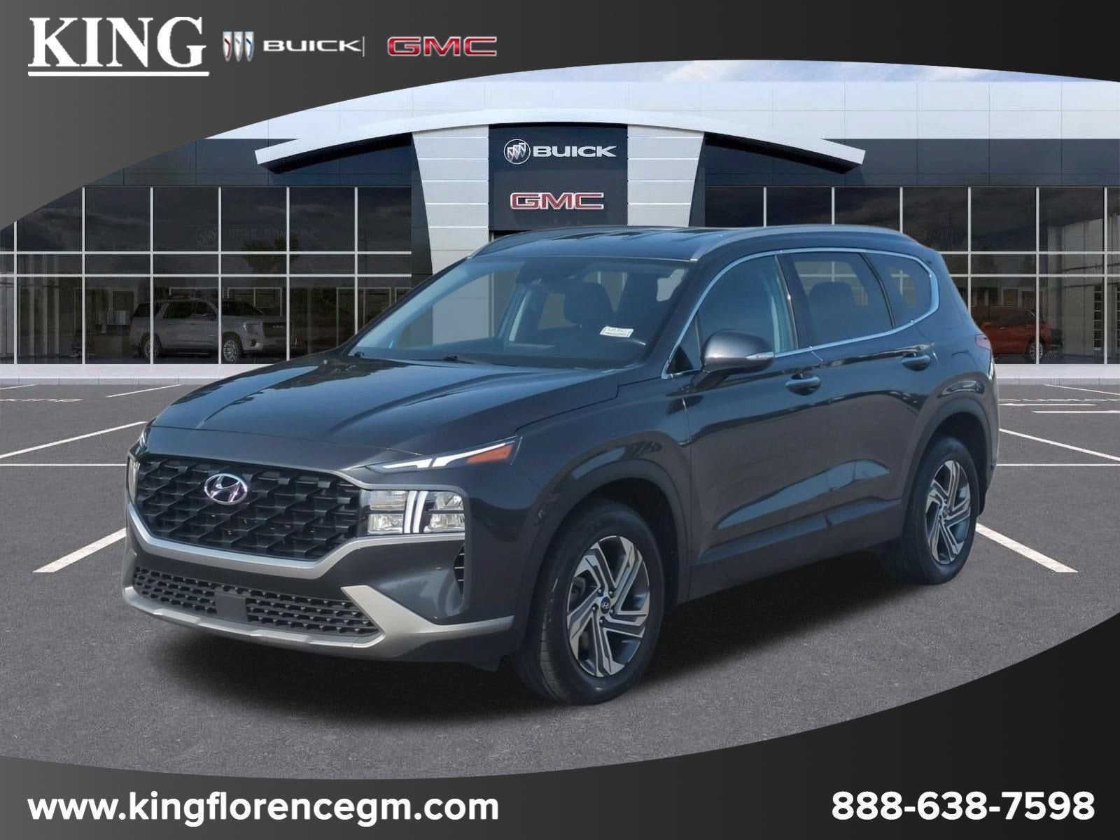 2023 Hyundai Santa Fe SEL in Gray — front three-quarter view